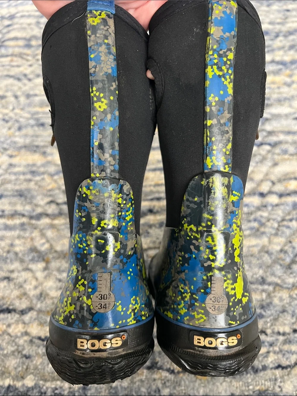 Kids BOGS waterproof winter Rain Boots size 12